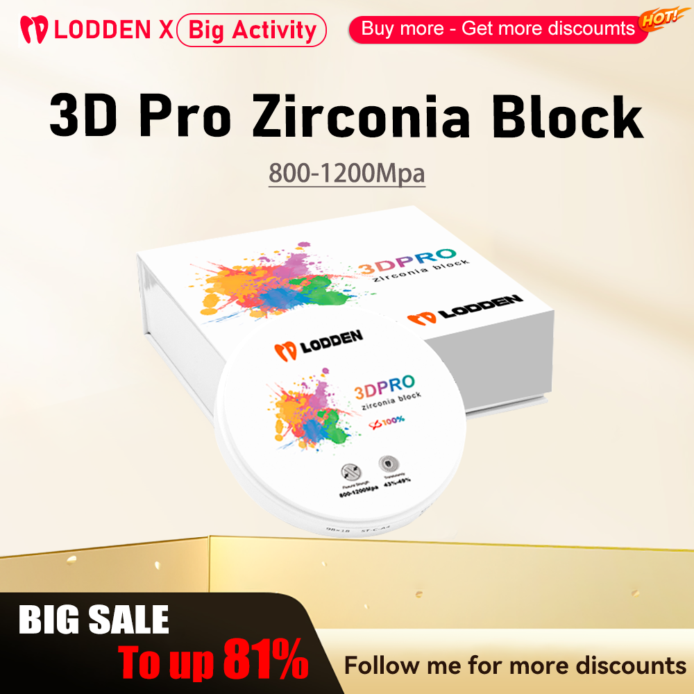 3D Printing Lego - 3Dプロフェッショナル歯科用ジルコニアブロック,多層ジルコニアディスク,98mm,オープンカム/ラボシステム,歯科材料,16色