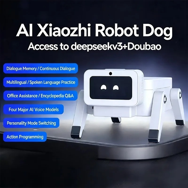 3D Printing Nerd - 子供向け小智AIロボットペット、音声制御ロボット子犬、人間と機械の相互コミュニケーションと仲間関係、3Dプリント製品