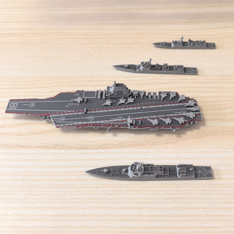 3D Printing Yourself - 1個入り 1/2000スケール 多種類軍艦模型 3Dプリント航空母艦/駆逐艦 水線装飾 シーンディスプレイDIYホビー用
