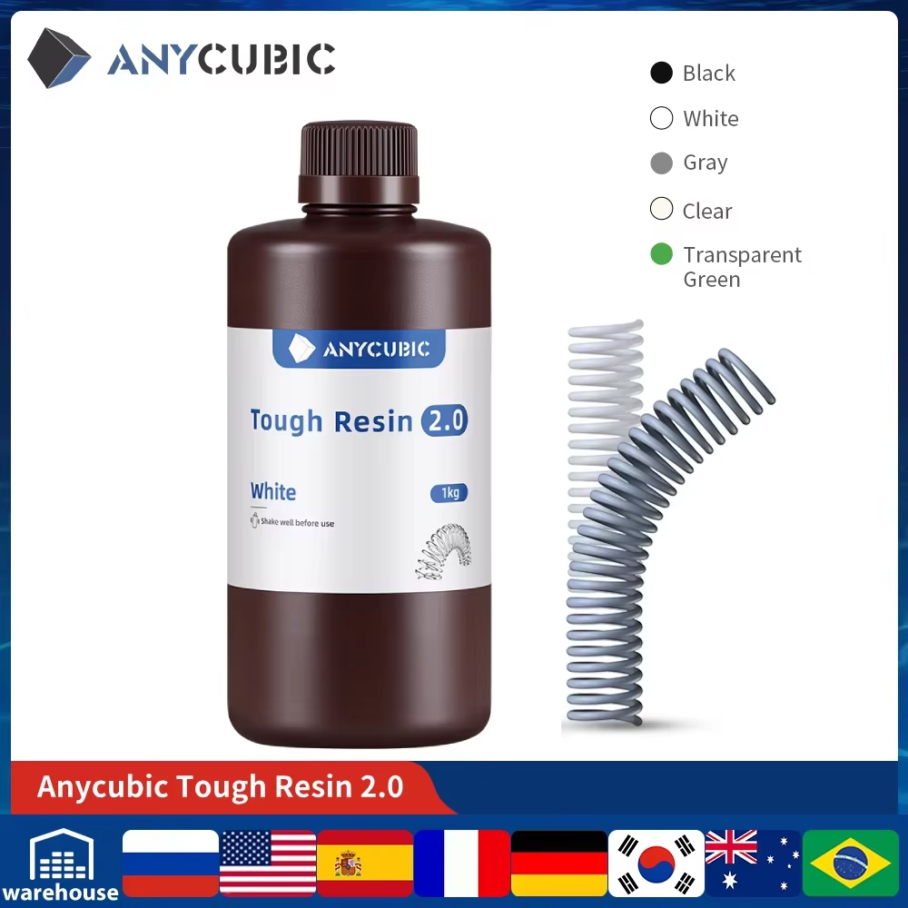 3D Printing Uv Sensitive Resin - ANYCUBIC 柔軟なタフ樹脂 2.0 405nm UV 樹脂高靭性高剛性