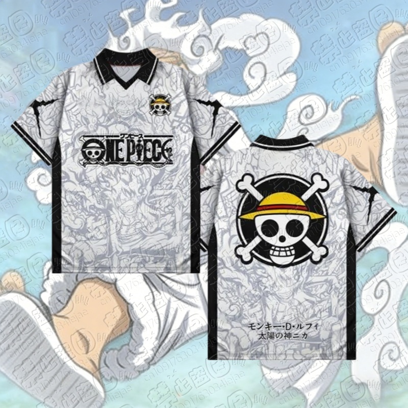 3D Printing Luffy - 2026 アニメワンピースルフィ 3D プリント Tシャツ服ポロ V