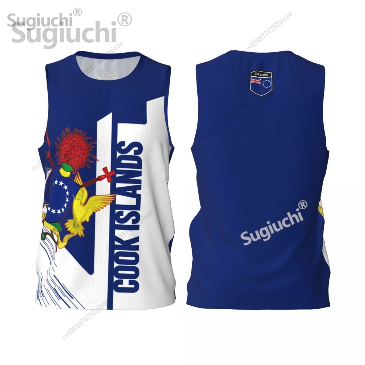 3D Printing Name - カスタム名番号クック諸島 3D 旗スポーツ Tシャツ男性服通気性バスケットボールランニングフィットネス Tシャツ
