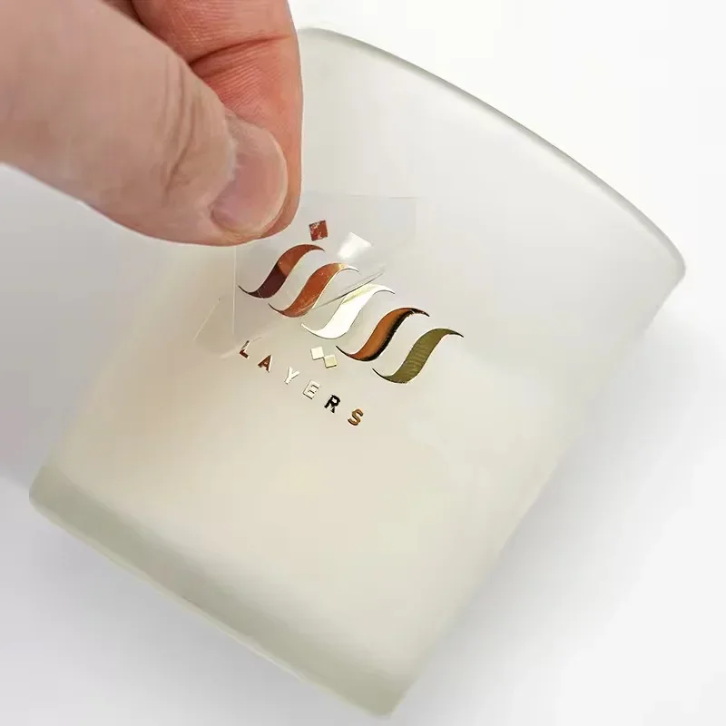 3D Printing Logo - 100枚入りカスタム転写3Dステッカー UV印刷転写ステッカー 会社ロゴ 商標 自己粘着製品箱
