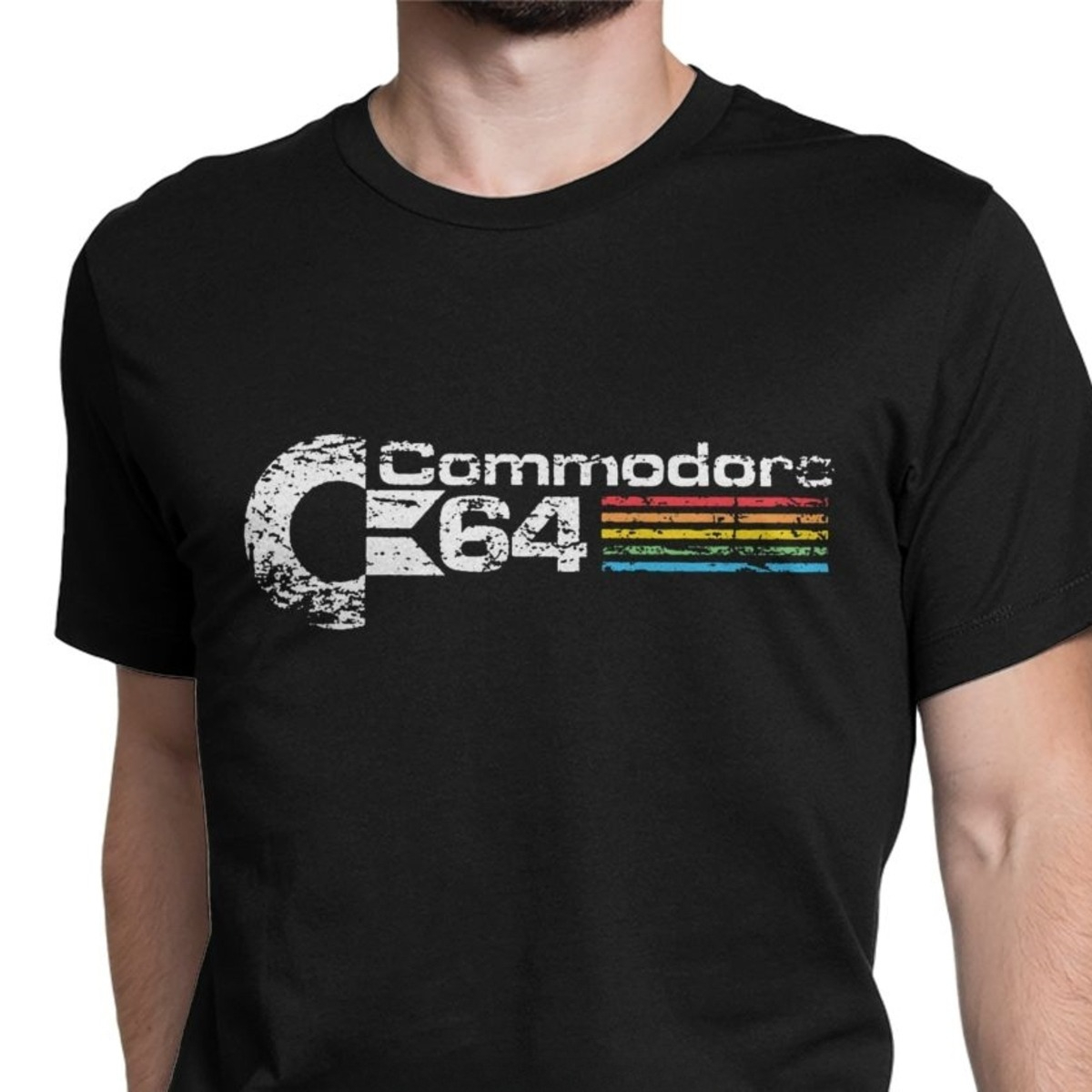 3D Printing Nerd - レトロなコモドア64トップスTシャツ、新品純綿Tシャツ、C64アミーガコンピューターオタク向け3D Tシャツ、Oネックトップス＆Tシャツ