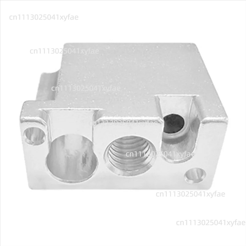 3D Printer Extruder - 3Dプリンターホットエンドキット ノズルプリントヘッド 真鍮製ヒートブロック スロート銅メッキ押出機部品