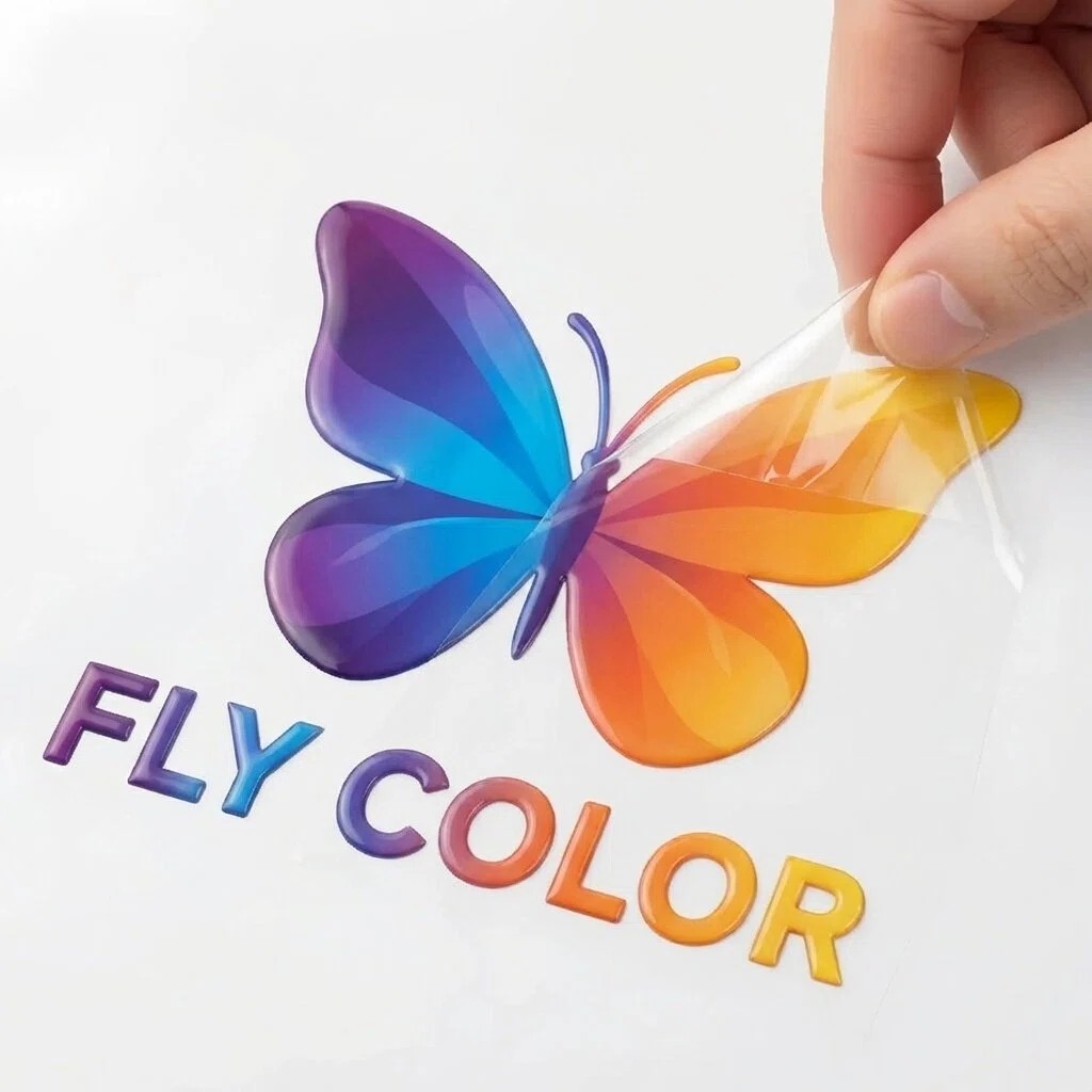 3D Printing Logo - 50枚入りステッカー パーソナライズロゴ カスタムステッカー 3D UVプリント 転写ステッカー