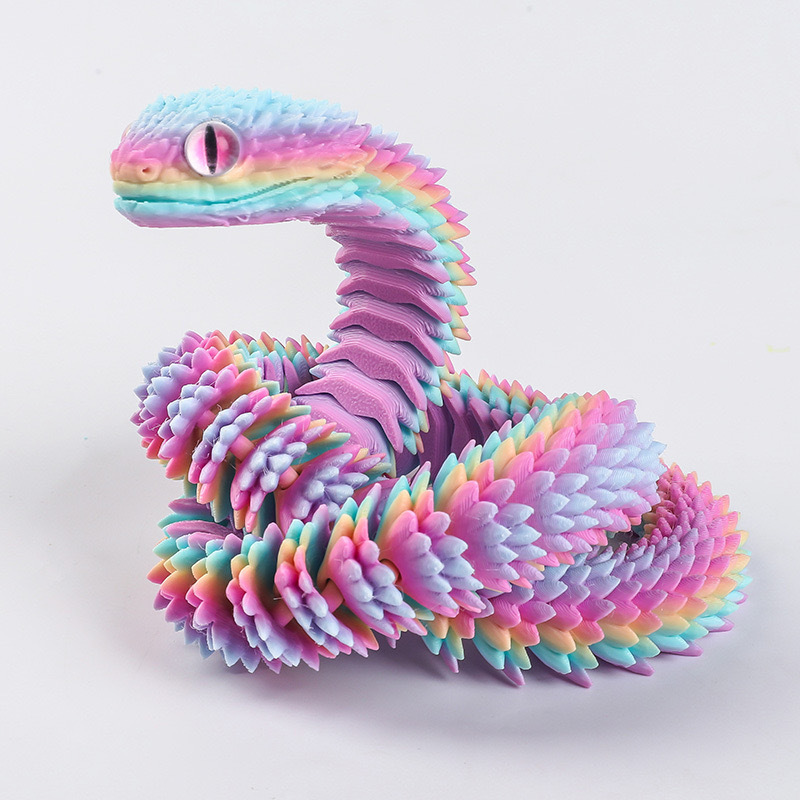 2026年新作 3Dプリント製リアルな蛇の置物 可動関節付き - 3D Printing Yourself のレビューと価格