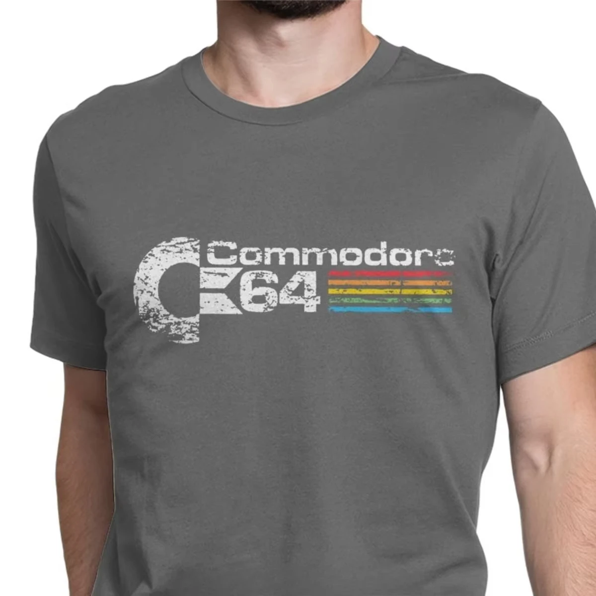 レトロコモドール 64 トップス Tシャツ新しい純粋な綿 T - 3D Printing Nerd のレビューと価格