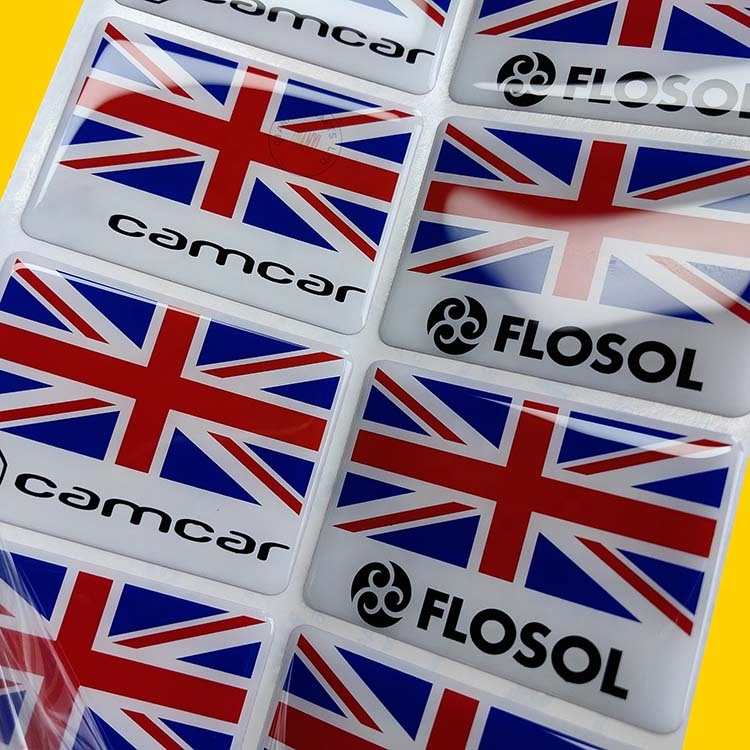 カスタムロゴ 高品質カスタム印刷 UV耐性樹脂ステッカー、防 - 3D Printing Logo のレビューと価格