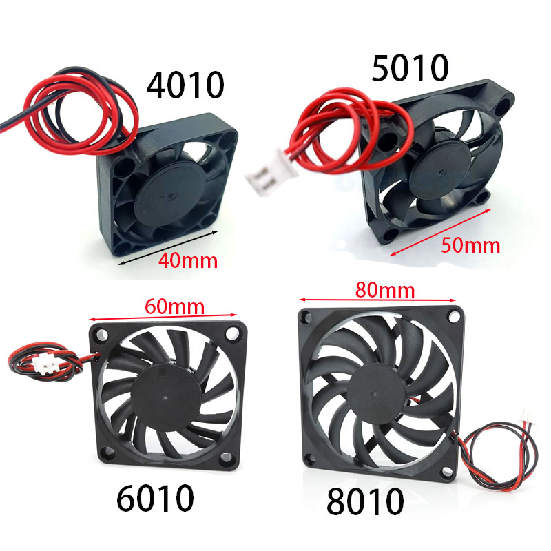 5V 12V 24V冷却ファン 4010 5010 6010 - 3D Printer Extruder のレビューと価格