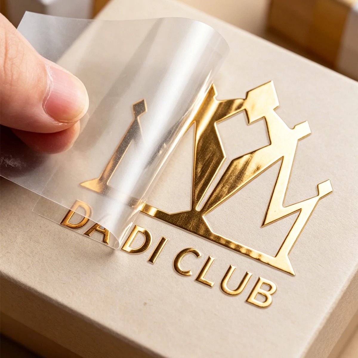 3-8CM 100枚入り カスタム3Dゴールド転写ステッカー - 3D Printing Logo のレビューと価格