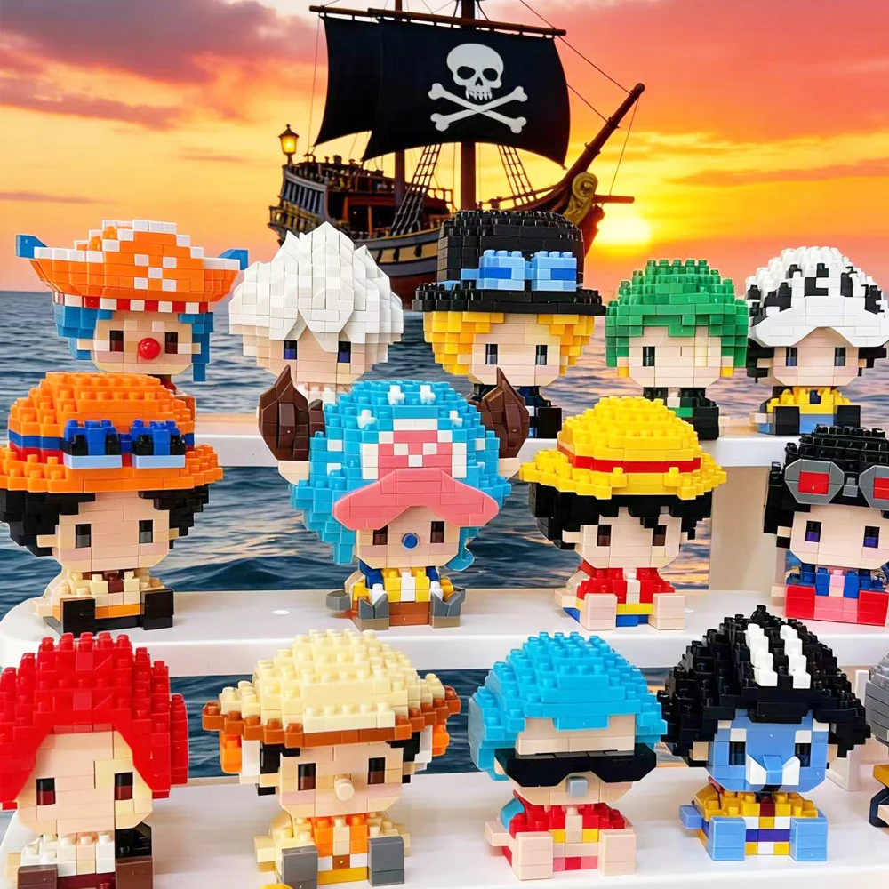 アニメキャラクターモデル ルフィ 3Dミニマイクロブロックセ - 3D Printing Lego のレビューと価格
