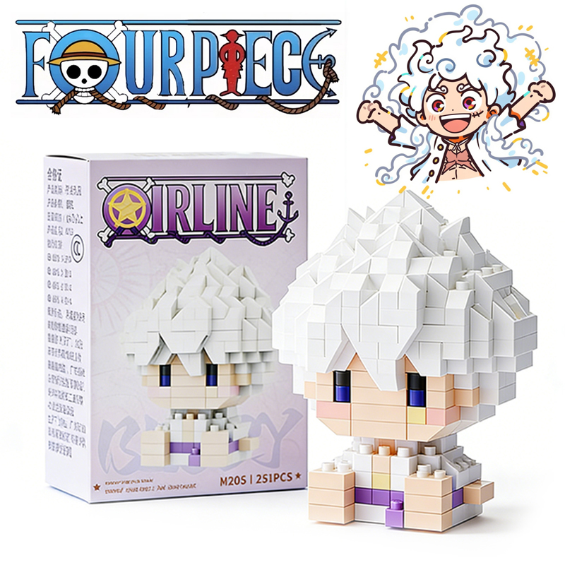 アニメキャラクターモデル ルフィ 3Dミニマイクロブロックセ - 3D Printing Lego のレビューと価格
