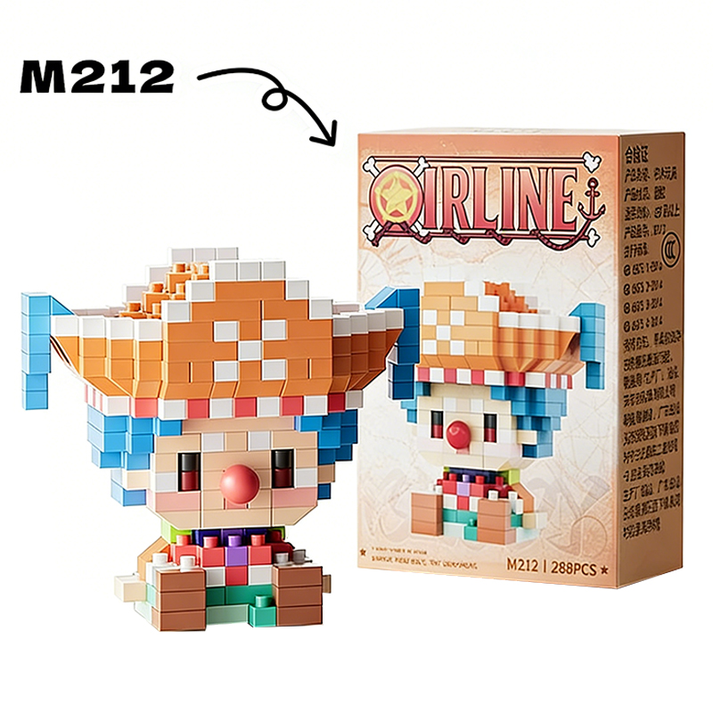アニメキャラクターモデル ルフィ 3Dミニマイクロブロックセ - 3D Printing Lego のレビューと価格