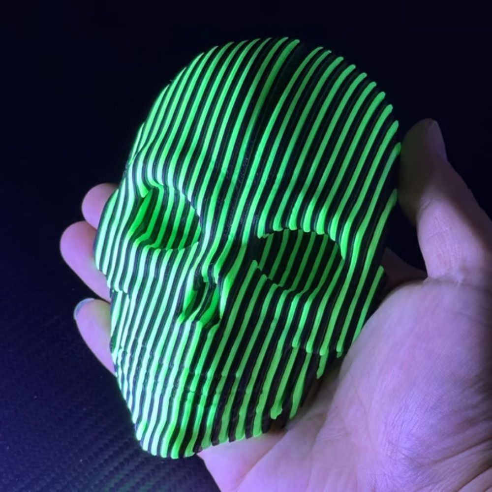 視覚錯覚3Dプリントスカルおもちゃシミュレーションモデル光る - 3D Printing Yourself のレビューと価格