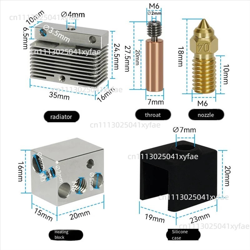3D プリンターホットエンドキット加熱ブロック加熱ロッドサー - 3D Printer Extruder のレビューと価格