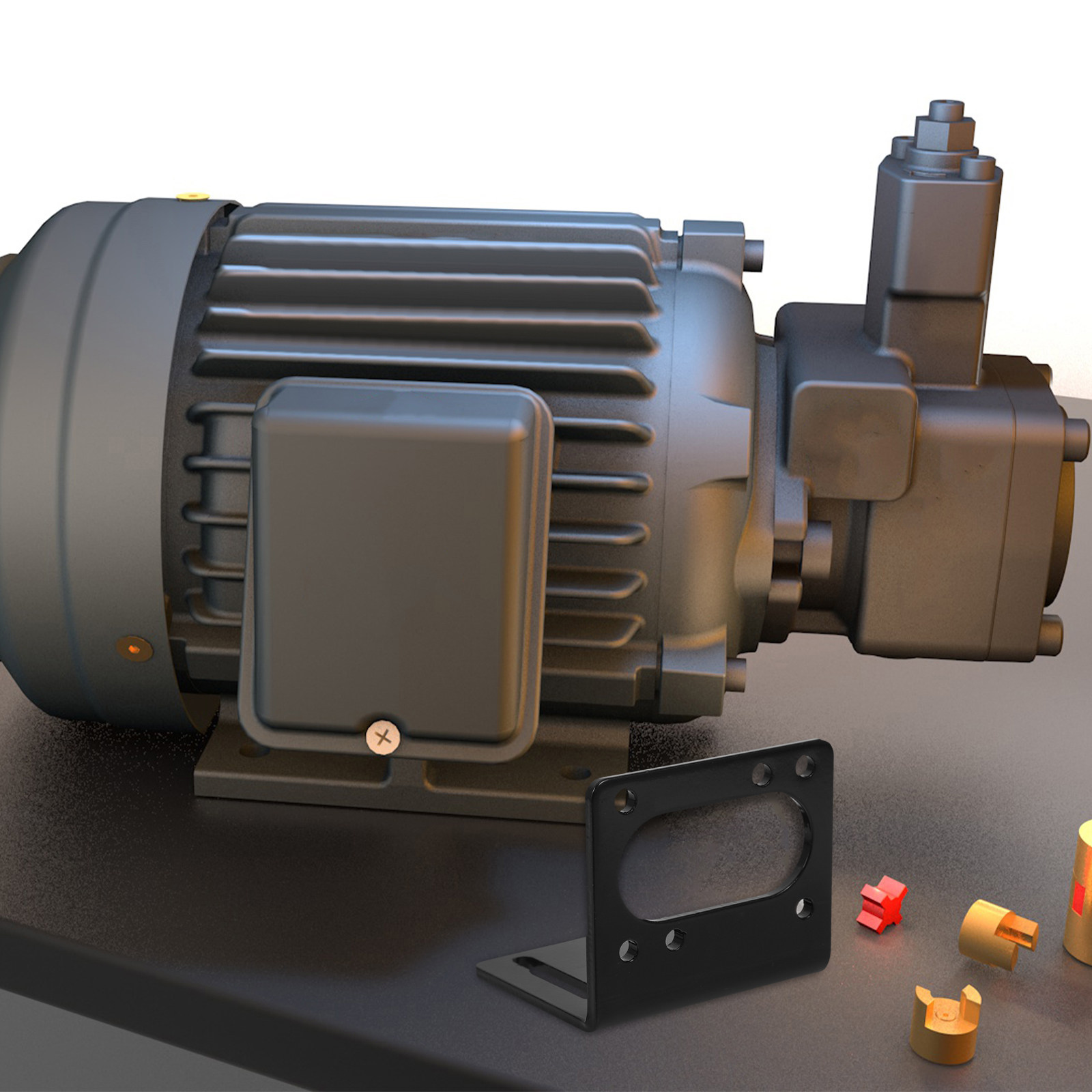 スチール製ギアモーター取り付けブラケット、ステッパーおよびD - Stepper Motor のレビューと価格