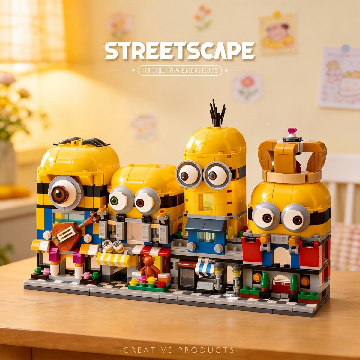 4-in-1 ミニオンズ ストリートビュー ビルディングブロ - 3D Printing Lego のレビューと価格