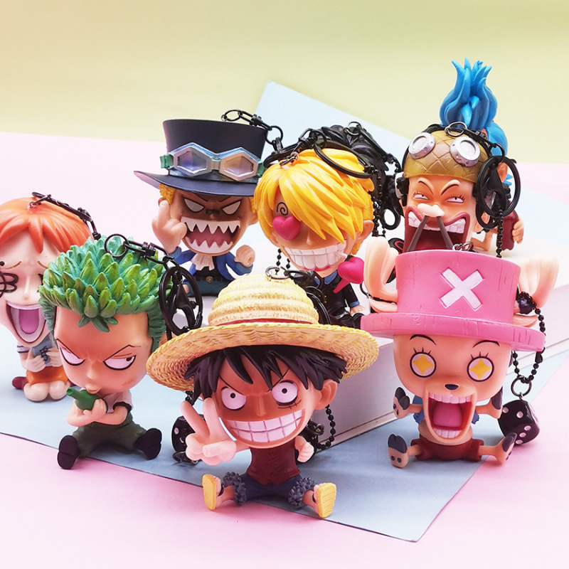 ワンピースアニメキーホルダー、ルフィ・サンジ・ウソップ・サボ - 3D Printing Luffy のレビューと価格