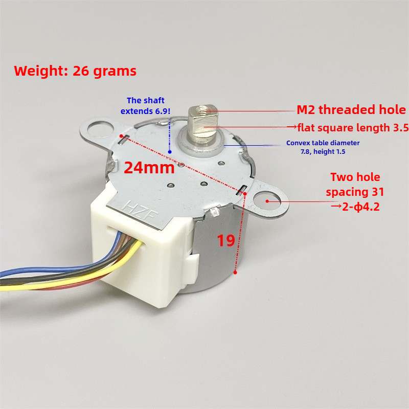 24BYJ48 DC 5V ステッピングモーターデュアルフラ - Stepper Motor のレビューと価格