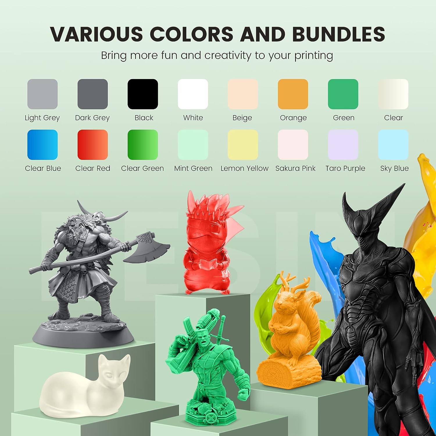 SUNLU 3KG スタンダード/レッドワックスレジン 10 - 3D Printing Uv Sensitive Resin のレビューと価格