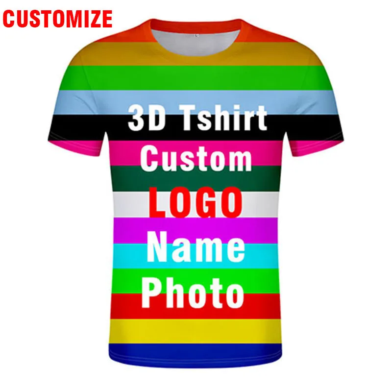 3DユースTシャツ男性無料カスタムメイド名番号ロゴテキスト写 - 3D Printing Logo のレビューと価格