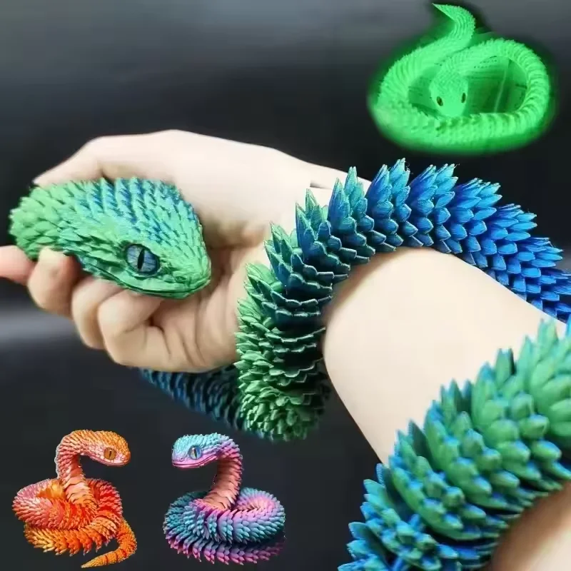 3D プリントヘビ可動ジョイントそわそわおもちゃ置物シミュレ - 3D Printing Yourself のレビューと価格