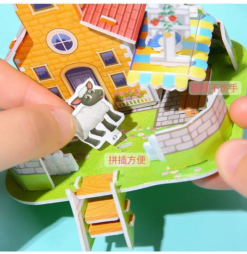 3 個 3D 立体建物パズルモデルおもちゃ DIY 手作り紙 - 3D Printing Lego のレビューと価格
