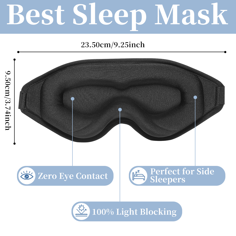 3Dソフトパッド入り睡眠マスク、光遮断アイシェード、深い睡眠 - 3D Printing Lego のレビューと価格