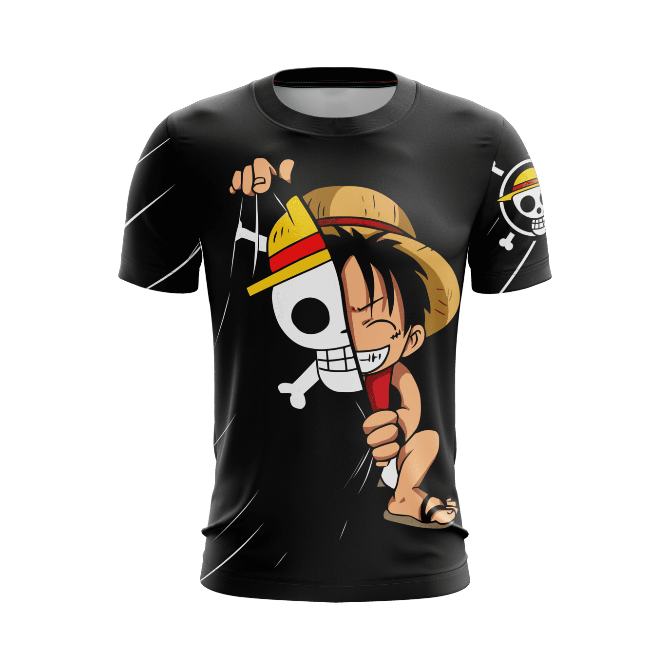 ルフィゾロコスプレスキンデザイン半袖 Tシャツボーイズワンピ - 3D Printing Luffy のレビューと価格