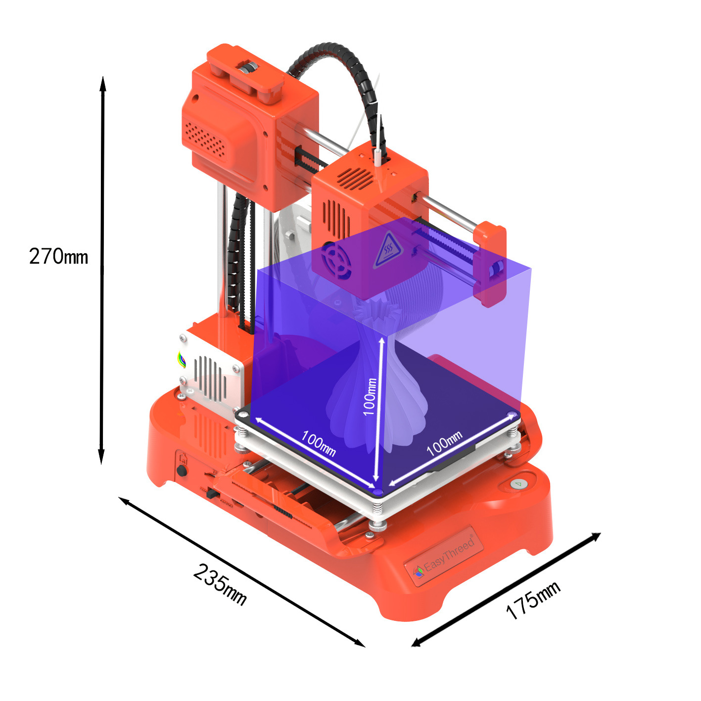Easythreed K7 ポータブルミニデスクトップ3Dプ - 3D Printing Nerd のレビューと価格