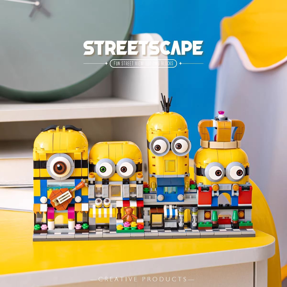 4-in-1 ミニオンズ漫画ストリートシーンシリーズ 3D  - 3D Printing Lego のレビューと価格