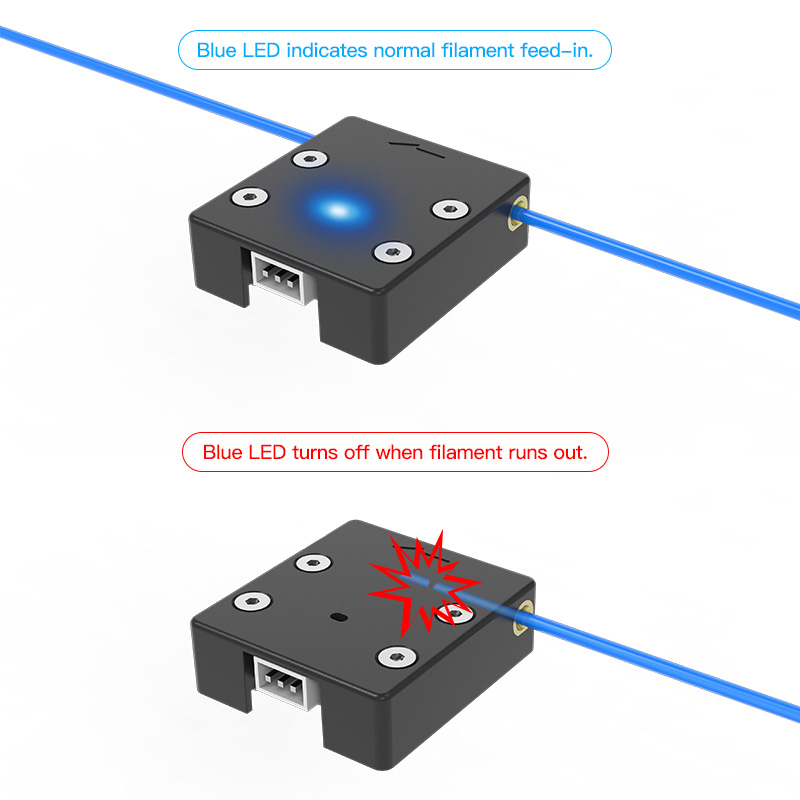 Creality Ender 3 V2 フィラメントランアウ - Filament Runout Sensor のレビューと価格