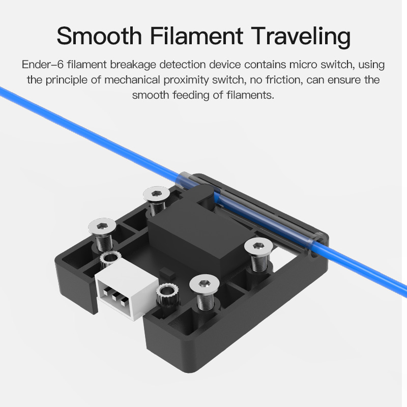 Creality Ender 3 V2 フィラメントランアウ - Filament Runout Sensor のレビューと価格