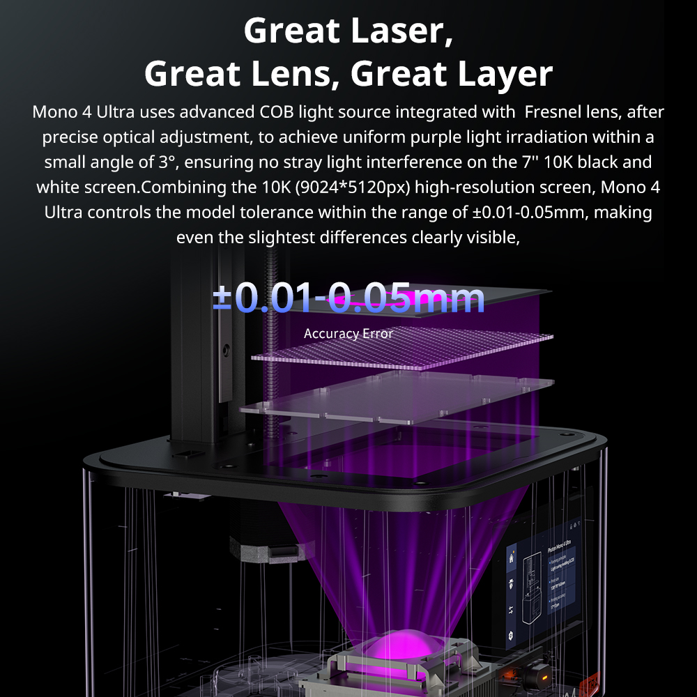 ANYCUBIC Photon Mono 4 Ultra L - 3D Printing Uv Sensitive Resin のレビューと価格
